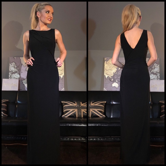 ralph lauren black evening gowns